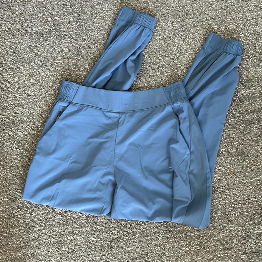 Athleta Light Blue Brooklyn Joggers. Size 8.